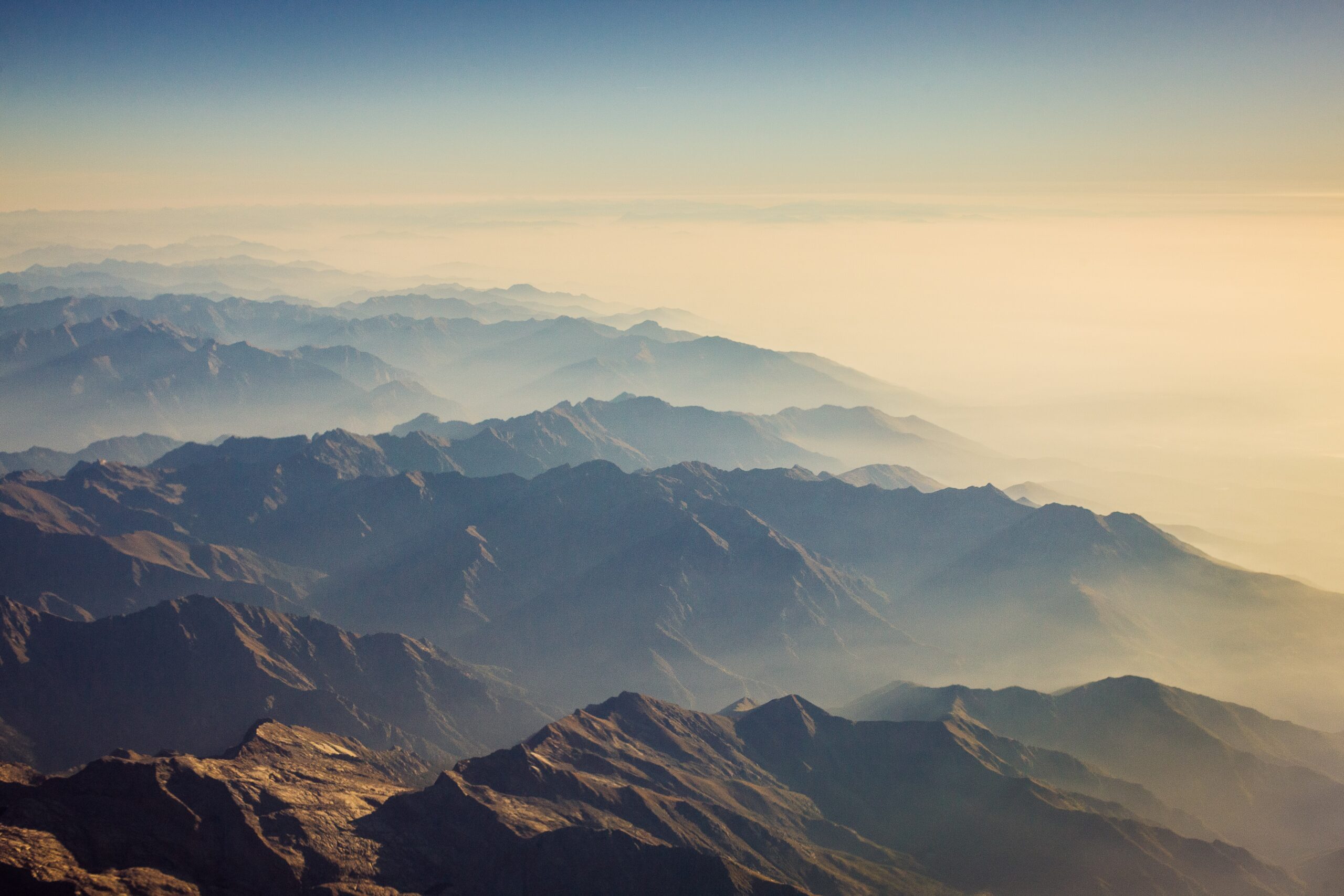 The Piedmontese alps at sunrise